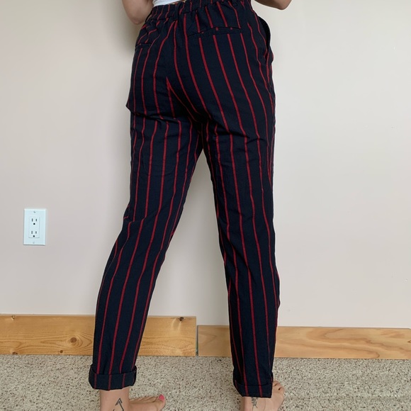 Forever21 striped cropped pants - Picture 3 of 4